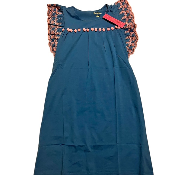 NWT Lilly Pulitzer Small Ave Dress with Pom Pom Detail - Picture 10 of 11